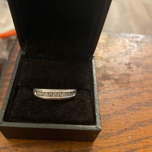 1/3 ttcw diamond sterling silver 925 ring